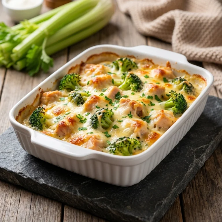 Easy Low-Carb Chicken Casserole – A Comforting, Healthy Dinner You’ll Want on Repeat | Keto Chicken Bake