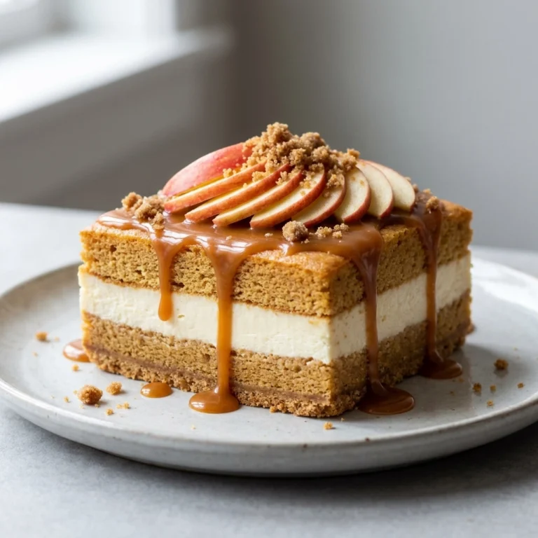 Decadent Caramel Apple Cheesecake Cake Recipe | Fall Dessert Idea