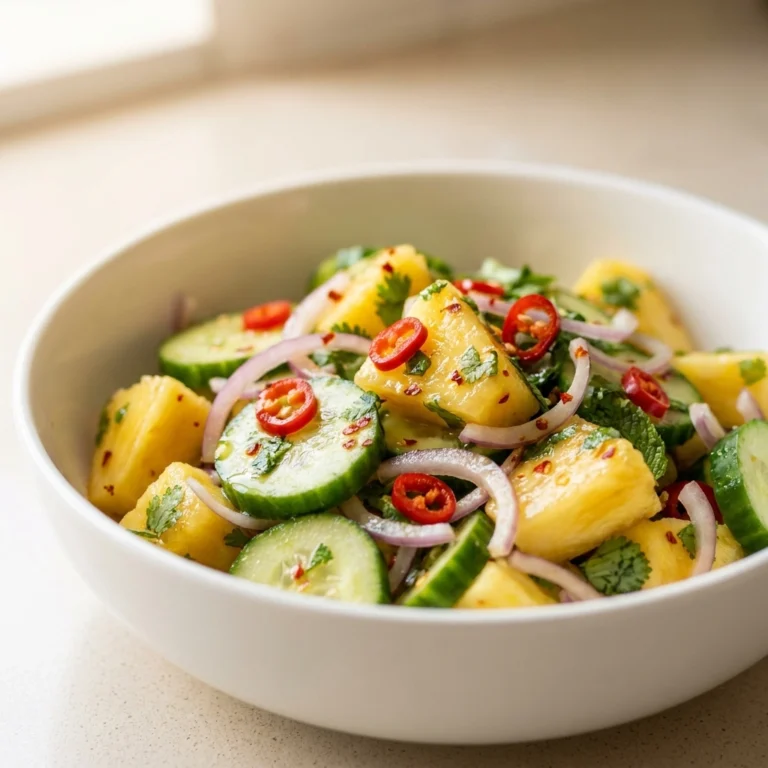 Sunshine in a Bowl: The Ultimate Pineapple Cucumber Salad | Refreshing Summer Side Dish