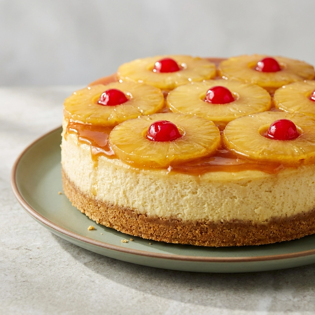 Pineapple Upside-Down Cheesecake Recipe | Easy Summer Dessert Idea