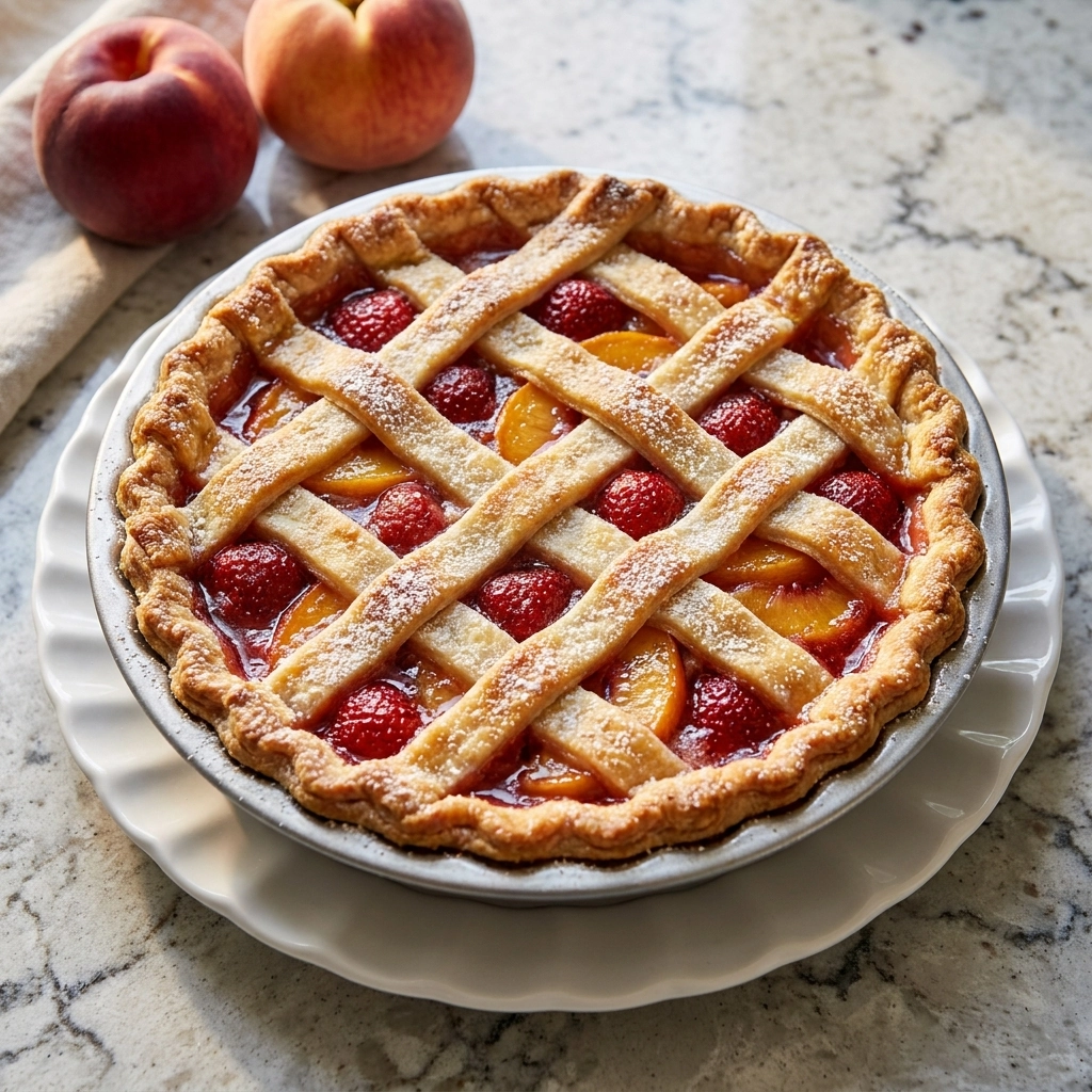 The Definitive Homemade Strawberry Peach Pie | Best Summer Fruit Pie Recipe