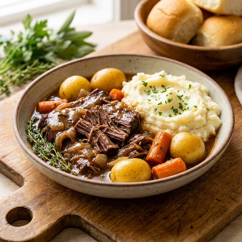 Crockpot Texas Roadhouse Pot Roast | Easy Slow Cooker Beef Pot Roast Recipe