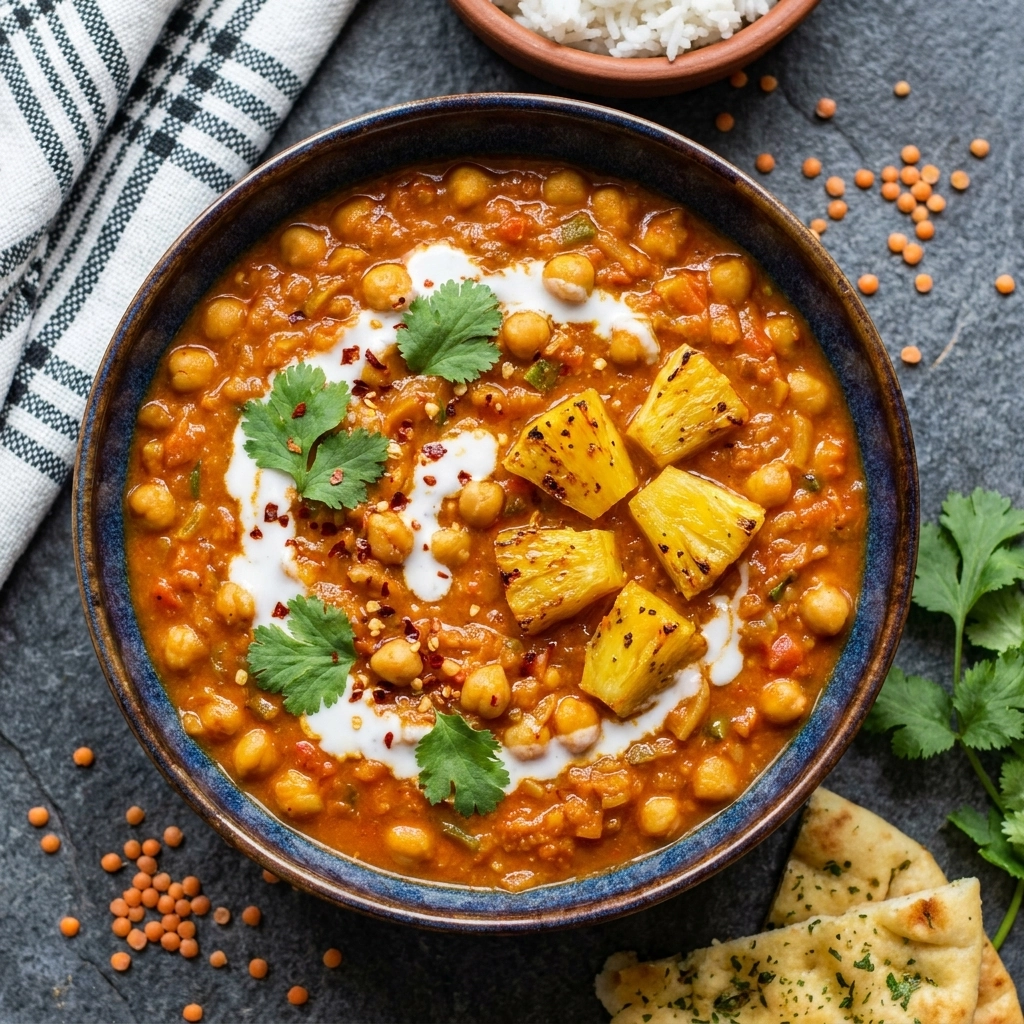 Creamy Vegan Thai Pineapple Curry | Easy Plant Based Thai Curry Recipe