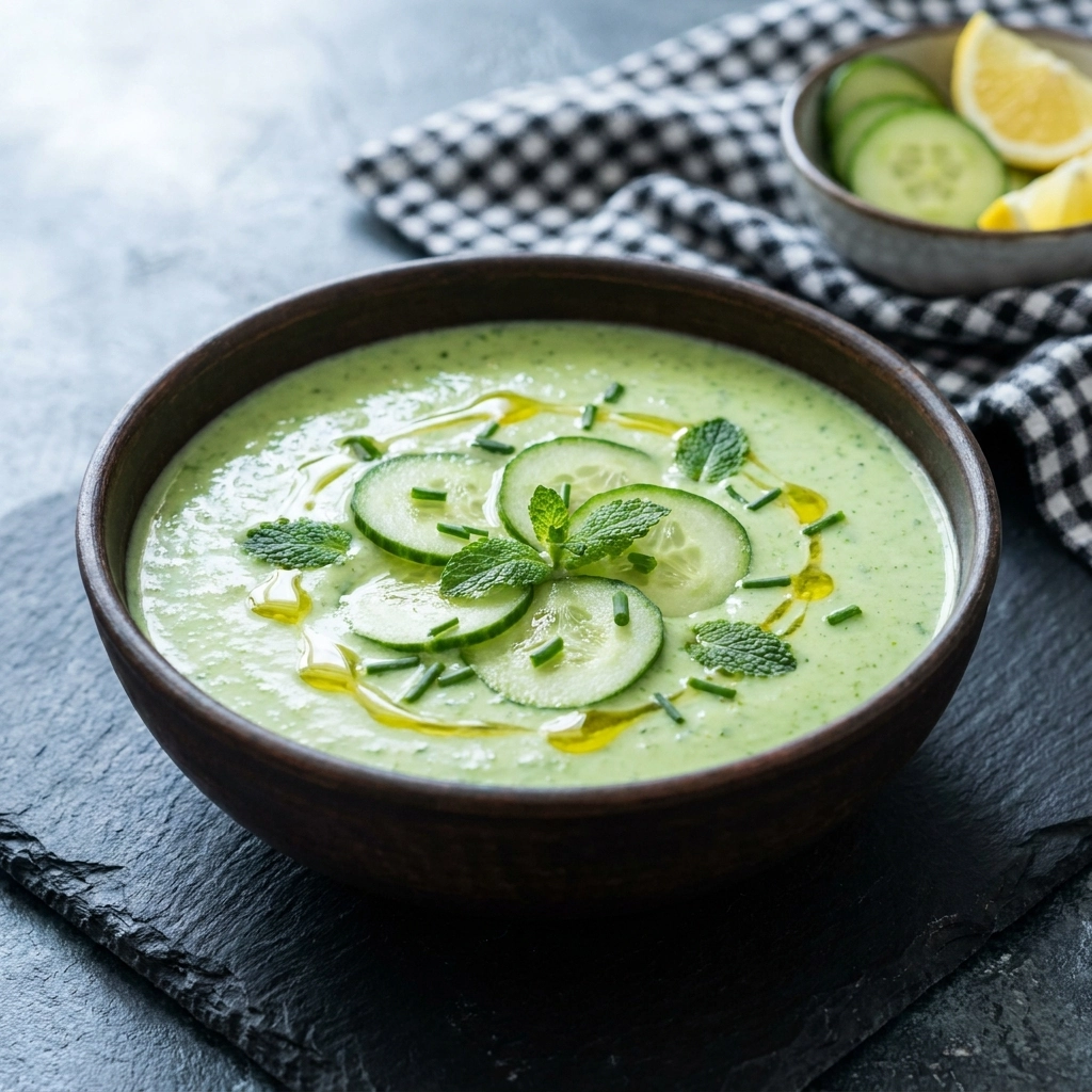 Refreshing Cold Cucumber Soup with Fresh Herbs | Easy Healthy Summer Soup Recipe