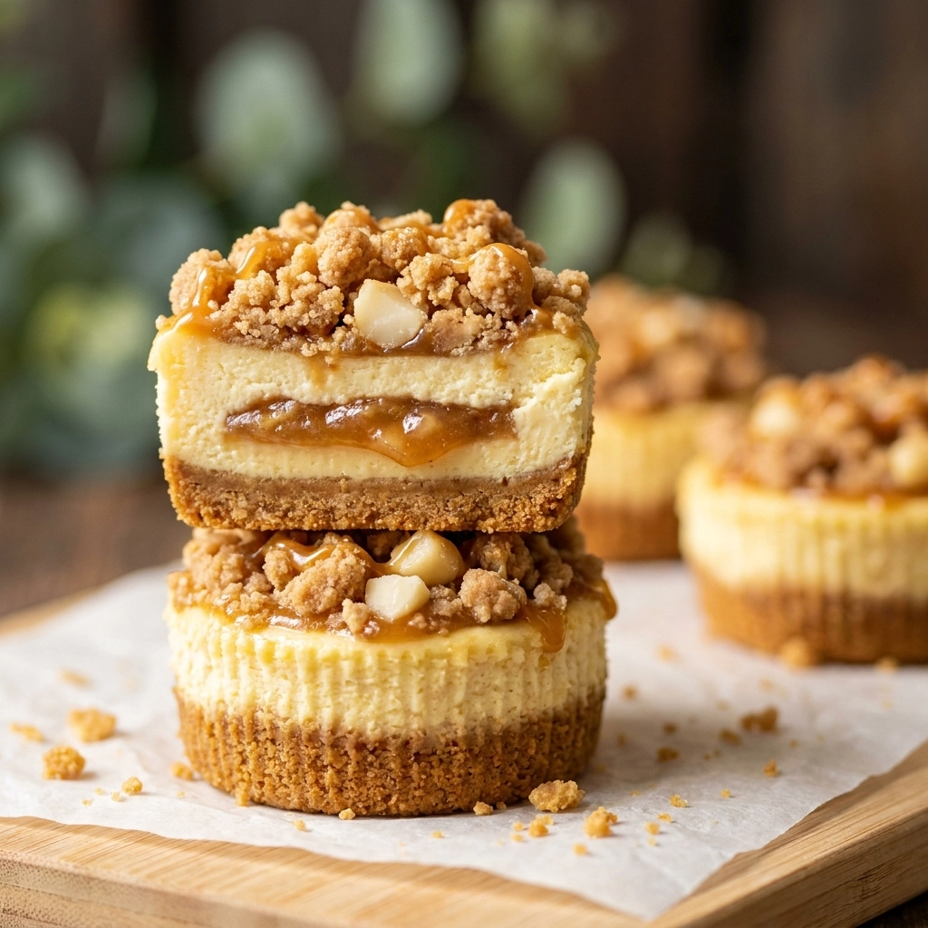 Apple Crisp Mini Cheesecakes: A Harvest Fusion | Easy Fall Dessert Recipes