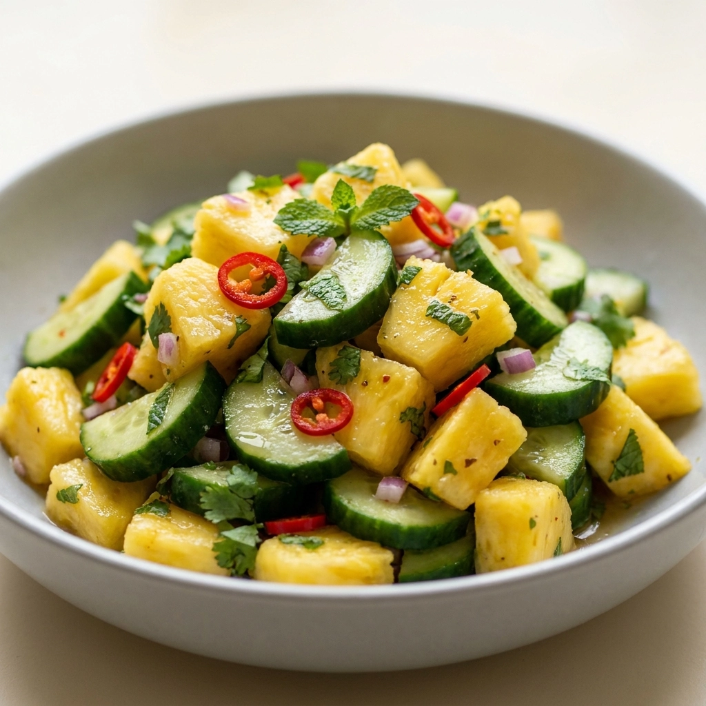 Sunshine in a Bowl: The Ultimate Pineapple Cucumber Salad | Refreshing Summer Side Dish