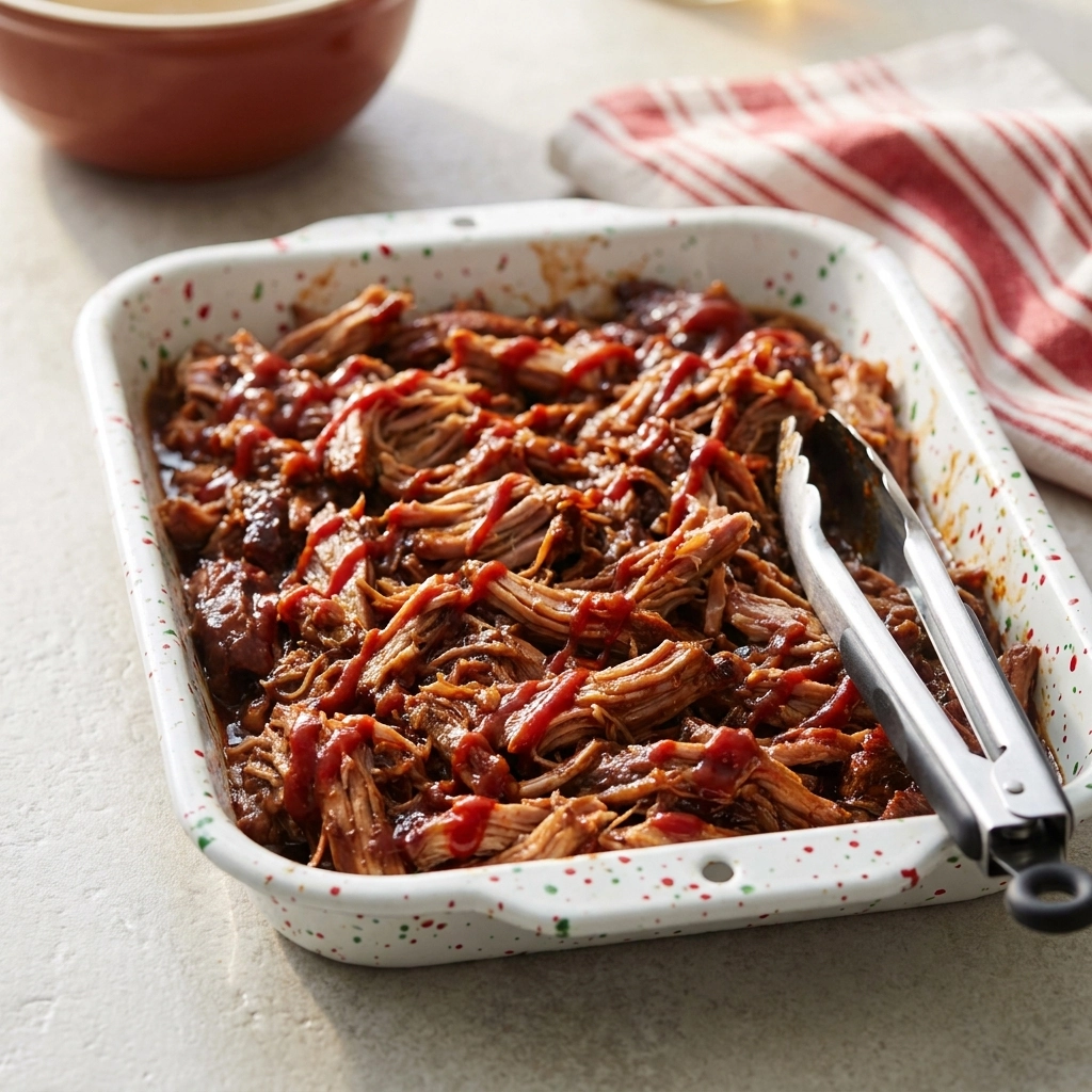 Slow Cooker Cherry Cola Pulled Pork | Easy BBQ Pulled Pork Recipe