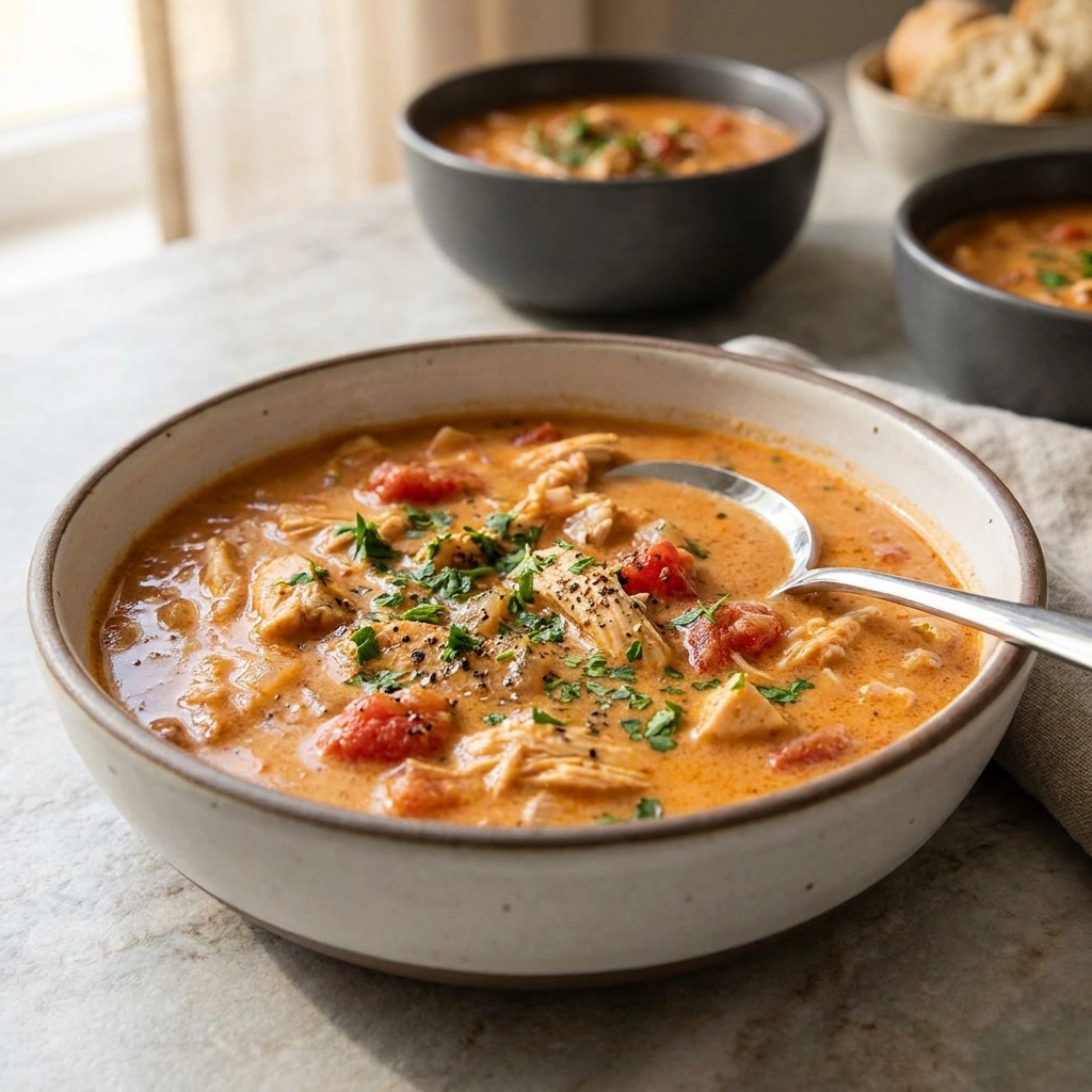 Hearty Creamy Cajun Chicken Soup | Easy Comfort Food Dinner Idea