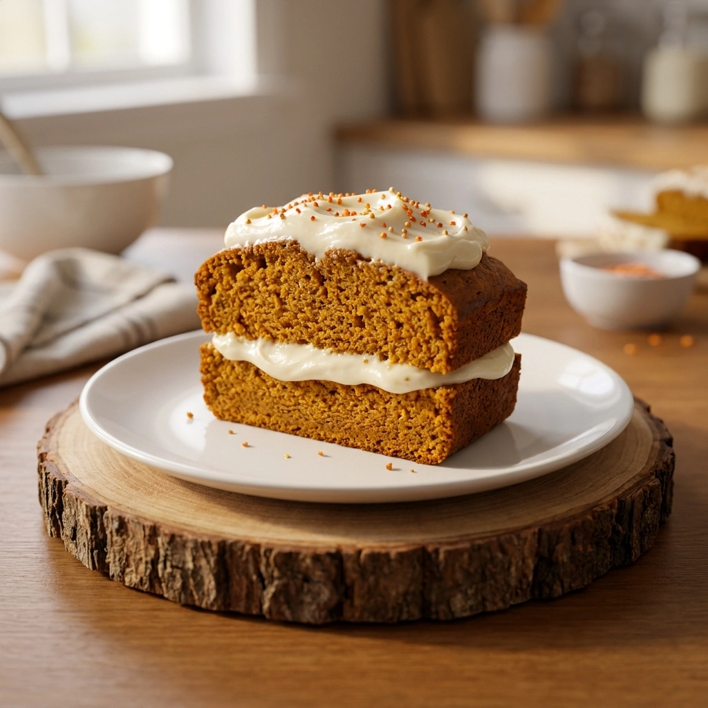 Irresistible Tempting Pumpkin Bread with Cream Cheese Frosting | Easy Fall Dessert
