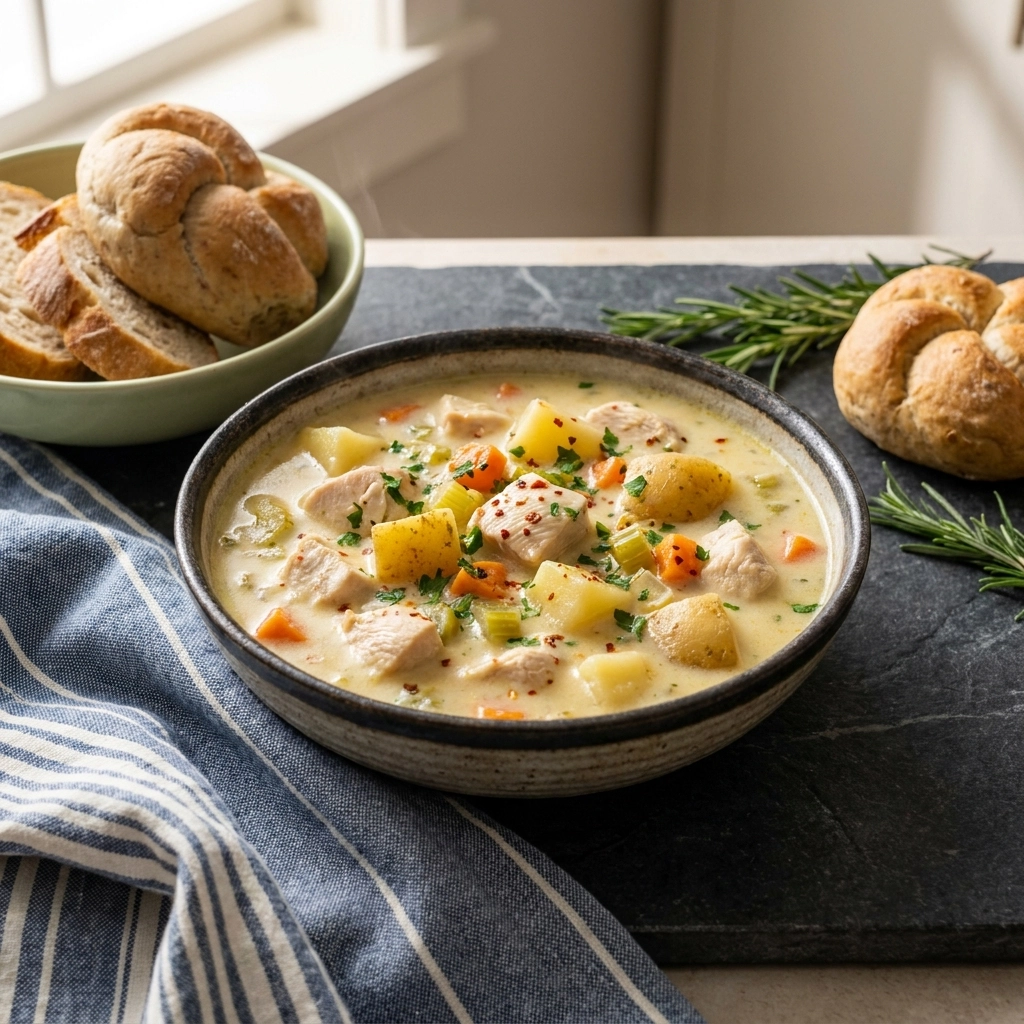 Hearty Chicken Potato Soup for Cold Nights | Cozy Winter Dinner Idea