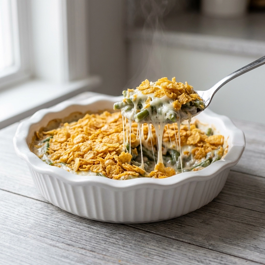 Slow Cooker Green Bean Casserole | Easy Thanksgiving Side Dish Recipe