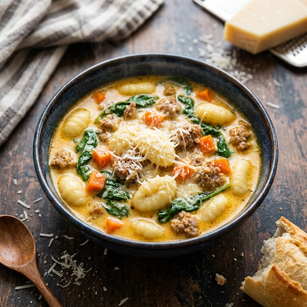 Creamy Italian Sausage Gnocchi Soup: A Hearty Comfort Classic | Easy Dinner Recipe