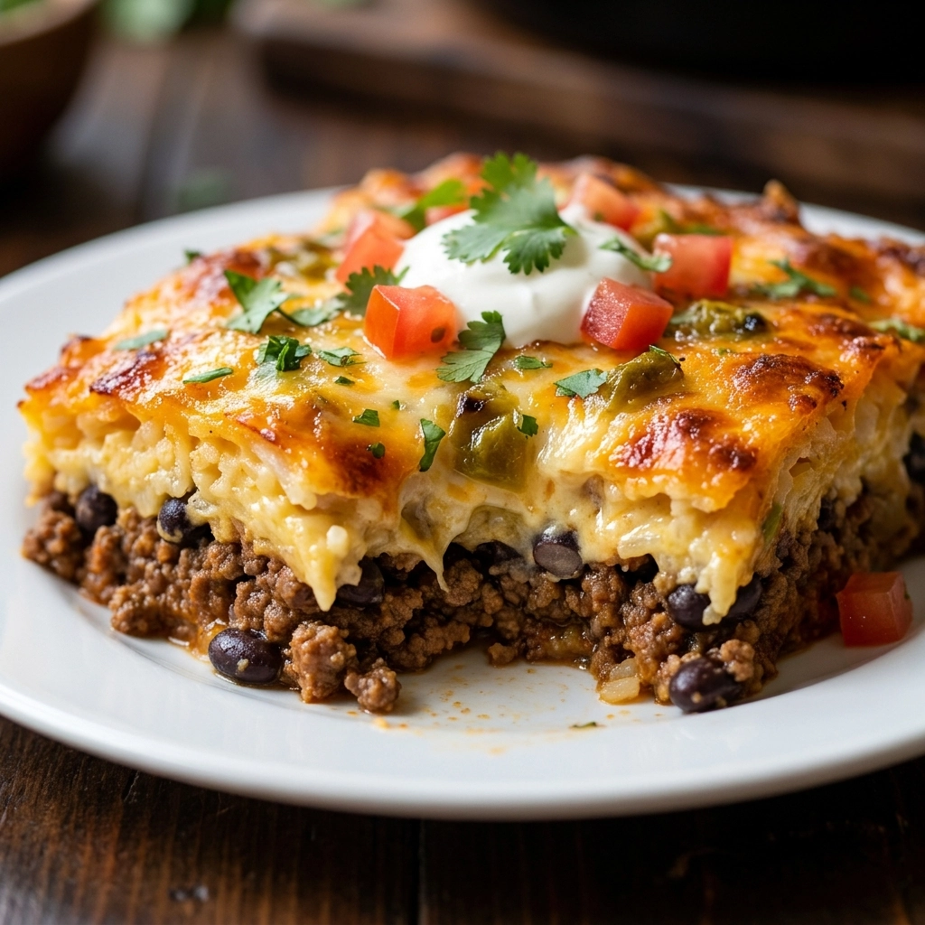 Cheesy Baked Burrito Casserole | Easy Mexican Dinner Casserole Recipe