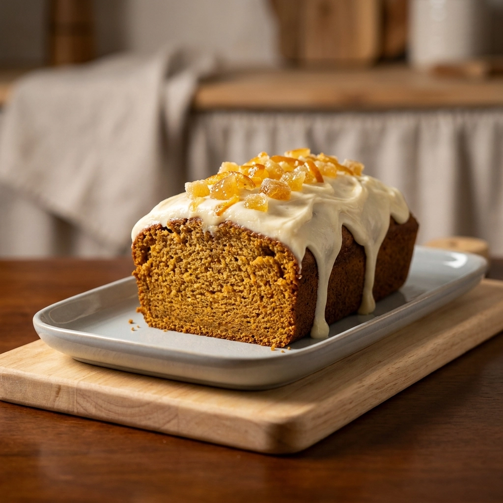 Irresistible Tempting Pumpkin Bread with Cream Cheese Frosting | Easy Fall Dessert
