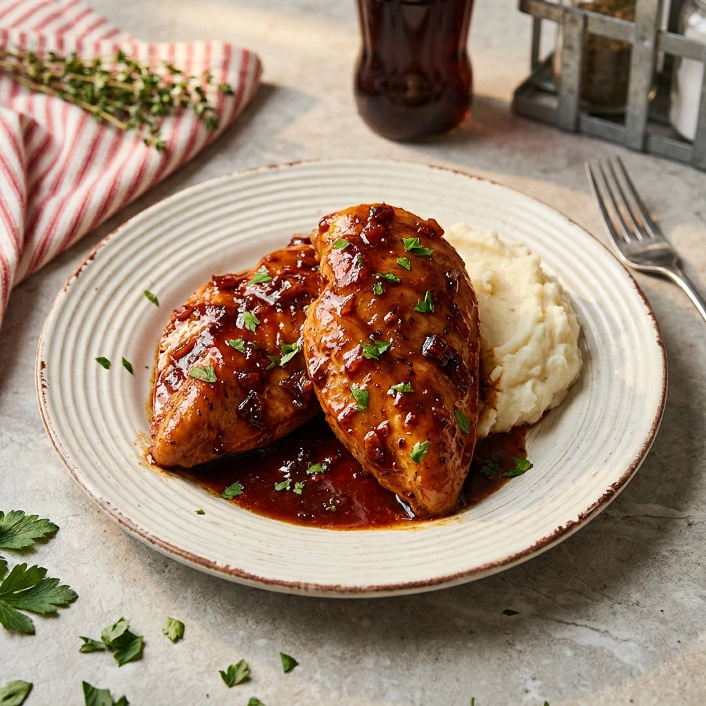 Slow Cooker Coca Cola Chicken | Easy Sticky Coca Cola Chicken Recipe