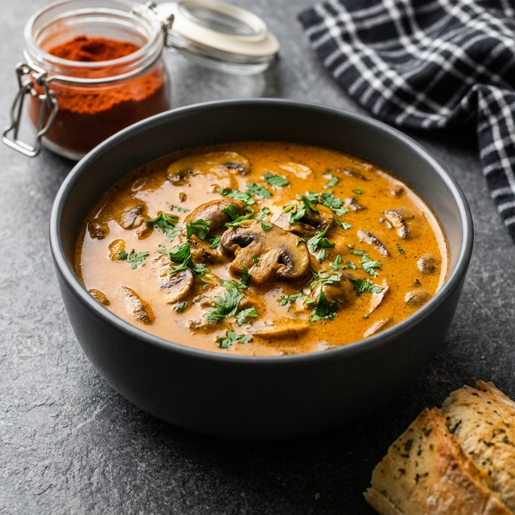 Creamy Hungarian Mushroom Soup | Easy Comfort Food Recipe for Cold Weather
