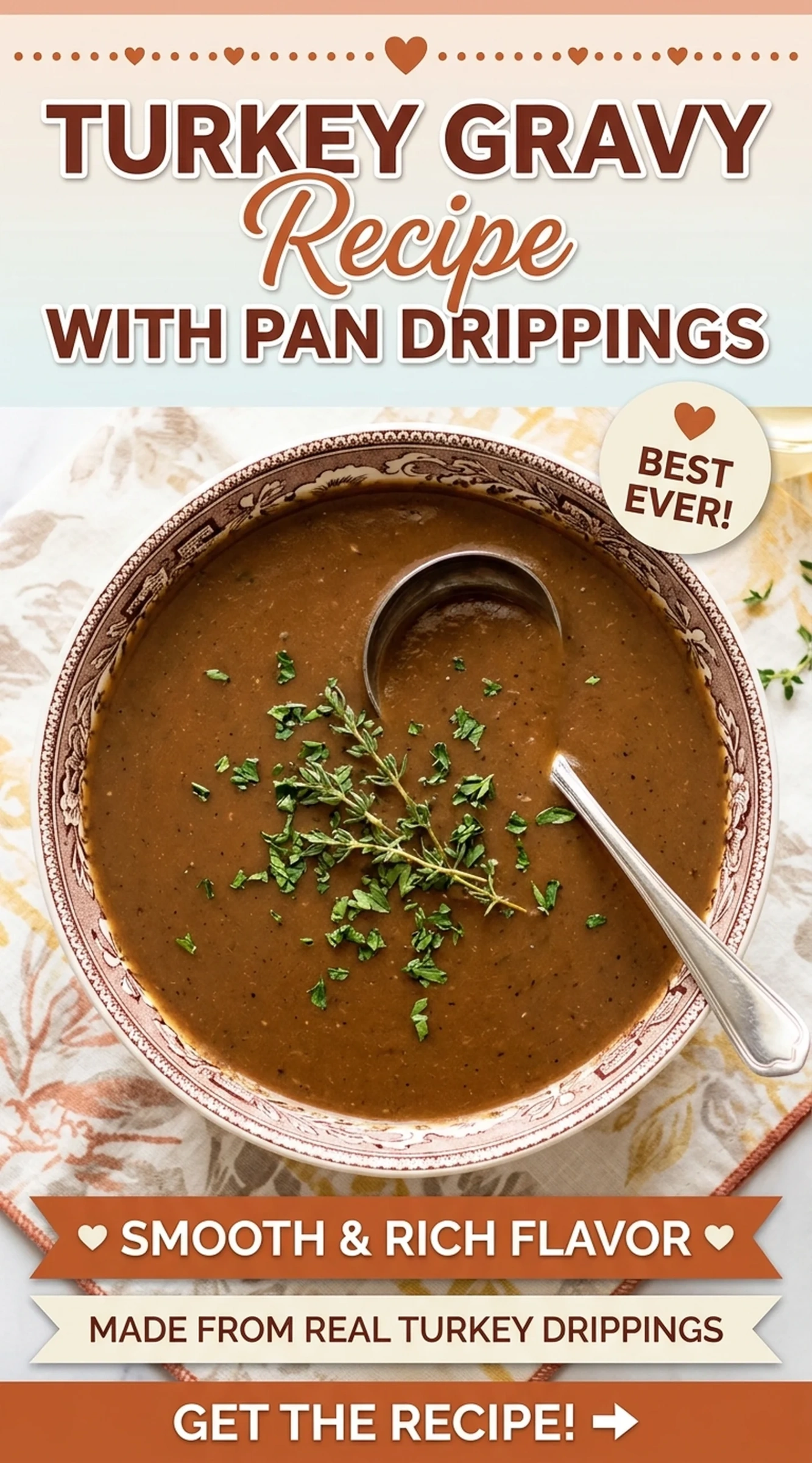 Turkey Gravy Recipe with Pan Drippings | Easy Homemade Thanksgiving Gravy recipe