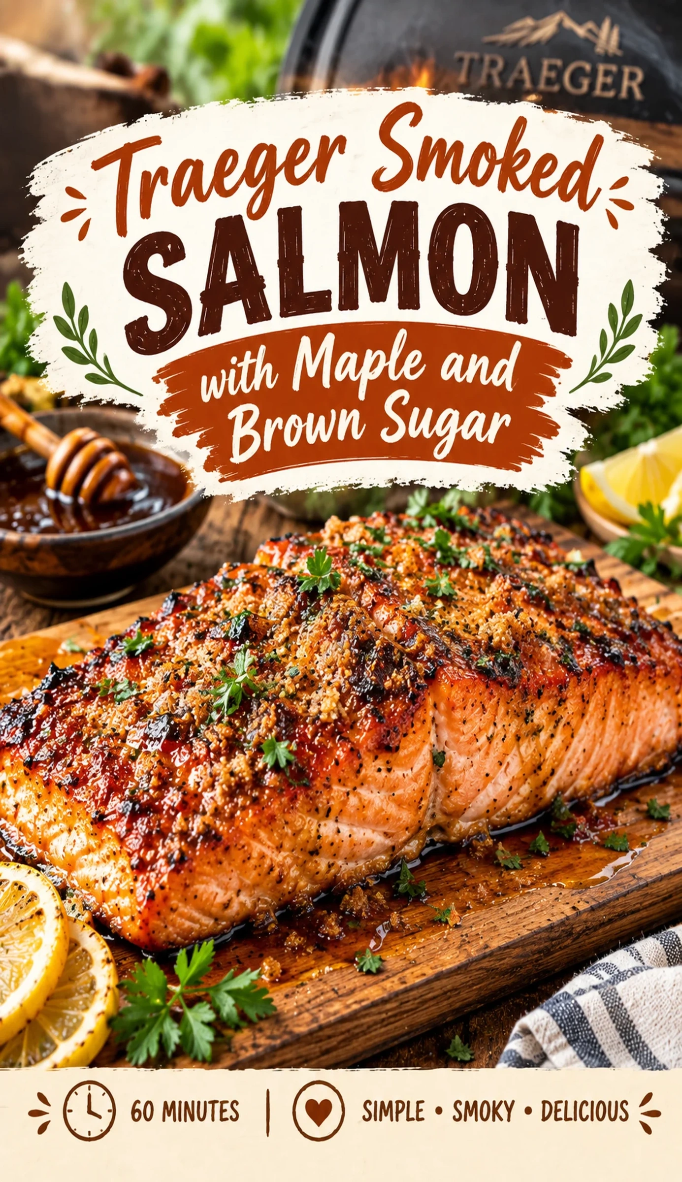 Traeger Smoked Salmon with Maple and Brown Sugar | Easy Smoked Fish Recipe recipe
