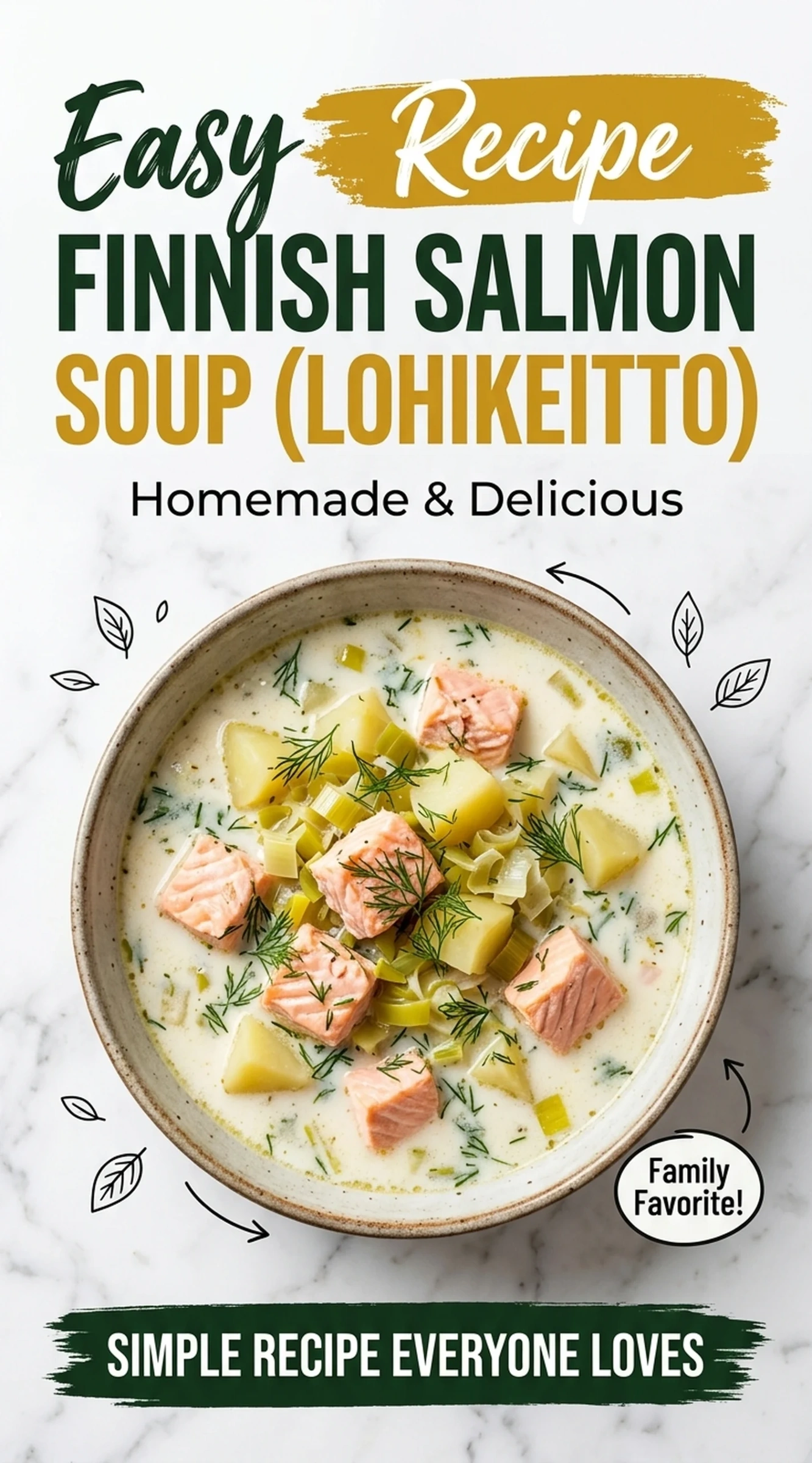 Authentic Finnish Salmon Soup (Lohikeitto) | Creamy Nordic Seafood Stew Recipe recipe