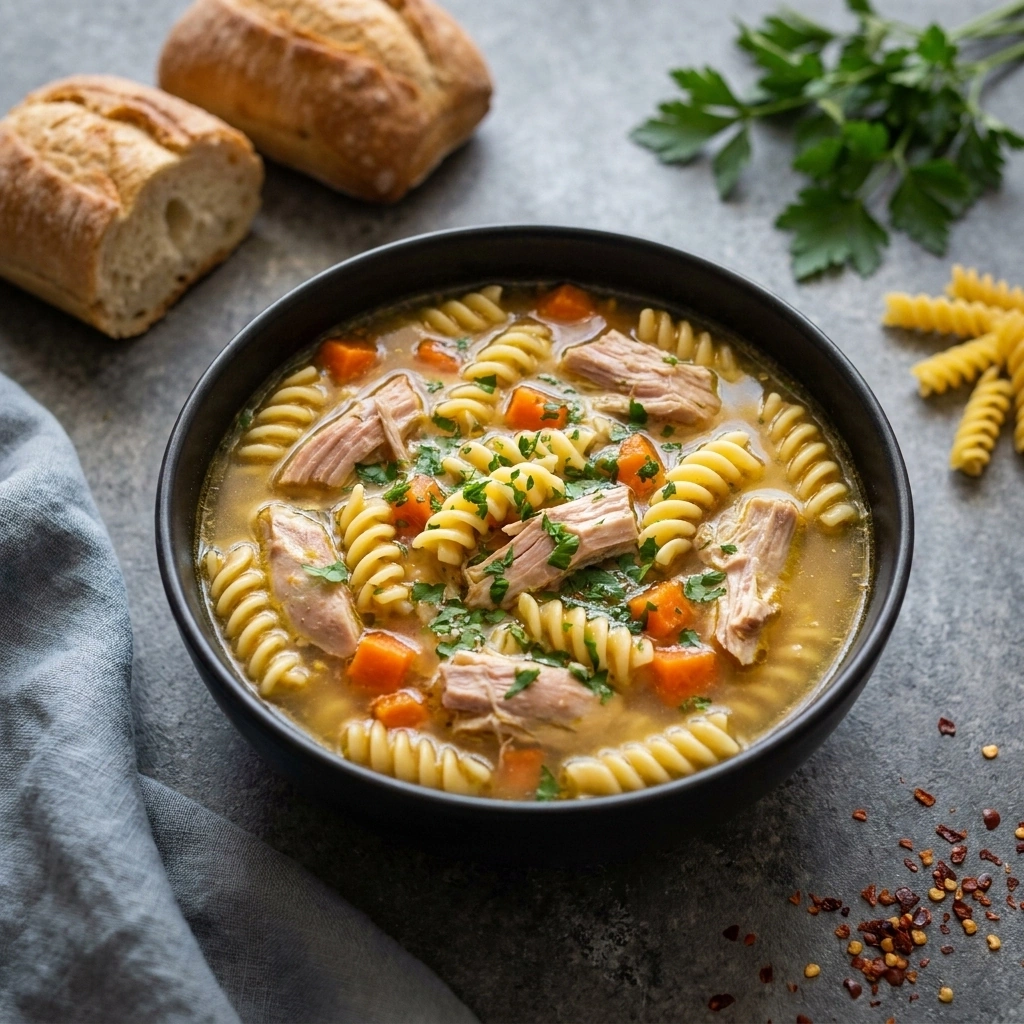 Cozy Leftover Turkey Noodle Soup for Chilly Nights | Easy Thanksgiving Leftovers Recipe recipe