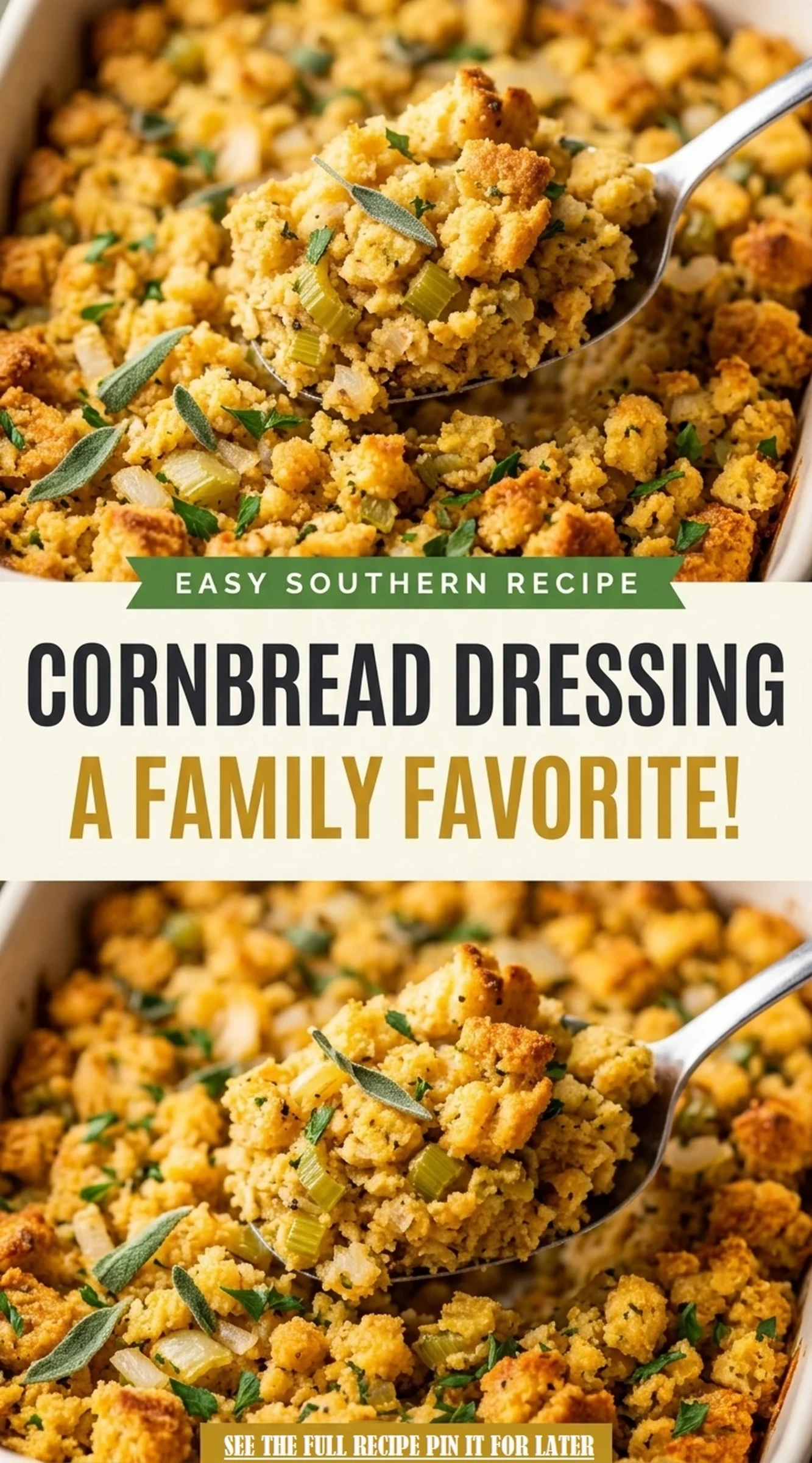 Easy Southern Cornbread Dressing – A Family Favorite! | Classic Thanksgiving Side recipe