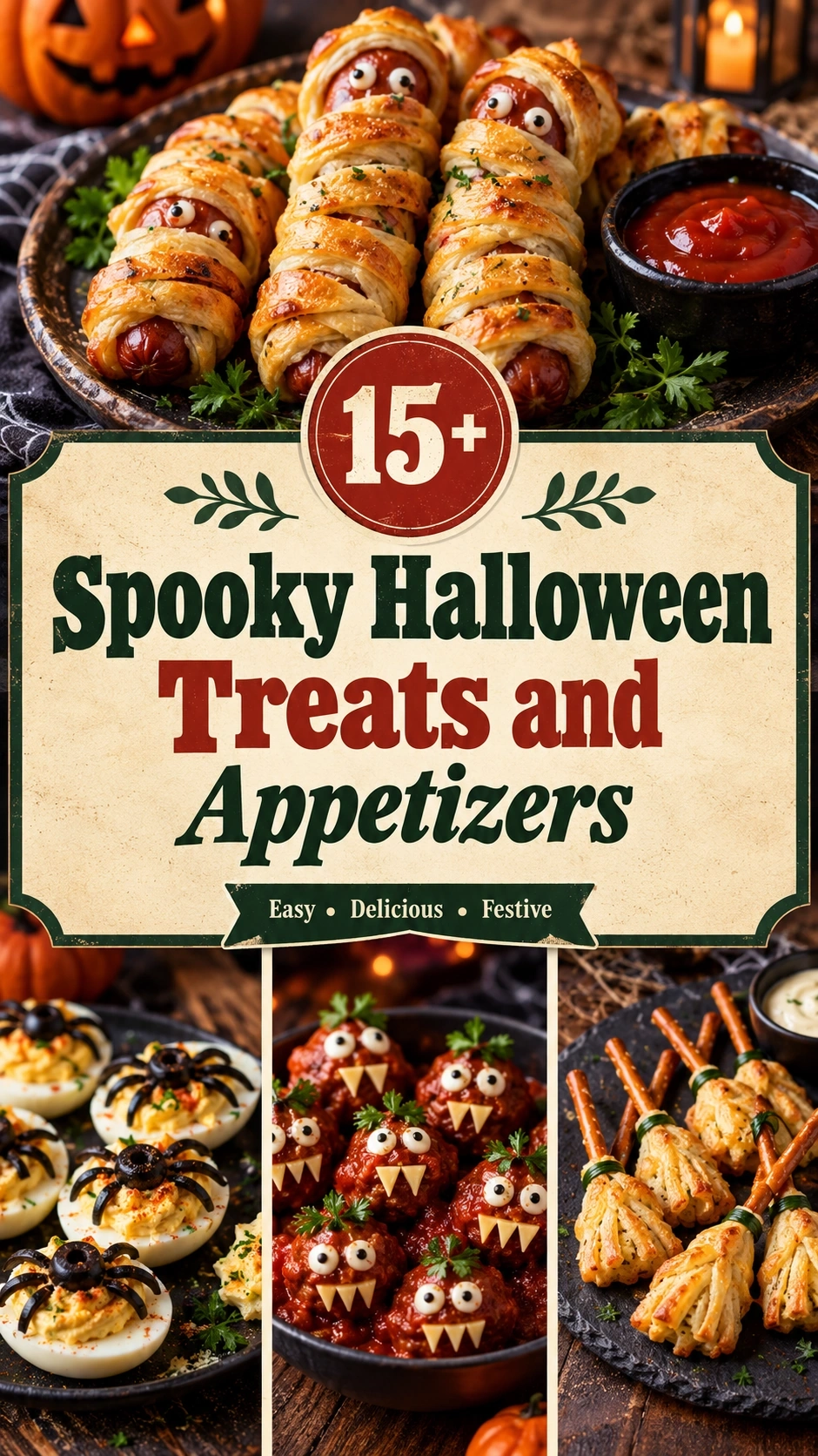 15+ Spooky Halloween Treats and Appetizers recipe