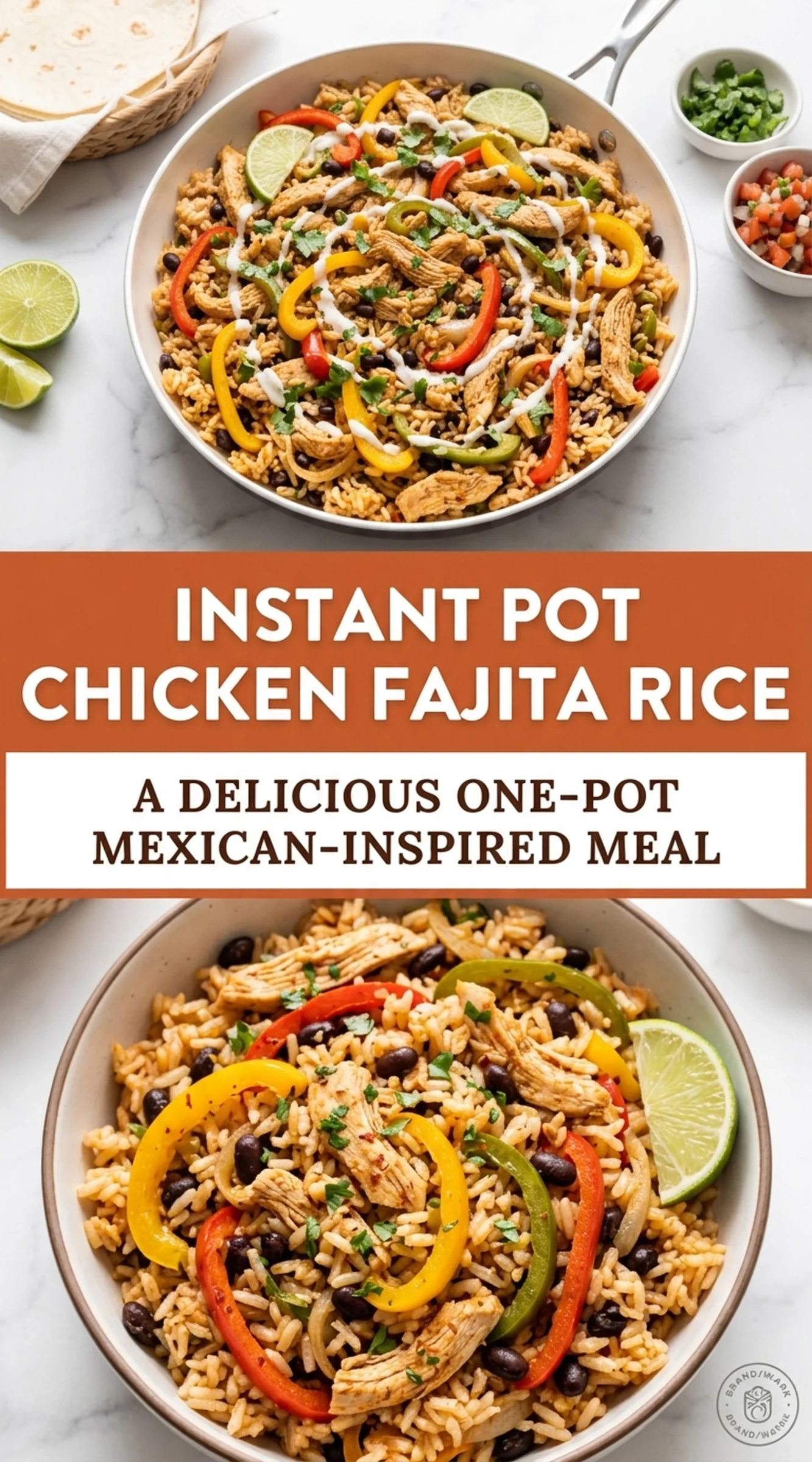 Instant Pot Chicken Fajita Rice | Easy One Pot Mexican Dinner Idea recipe