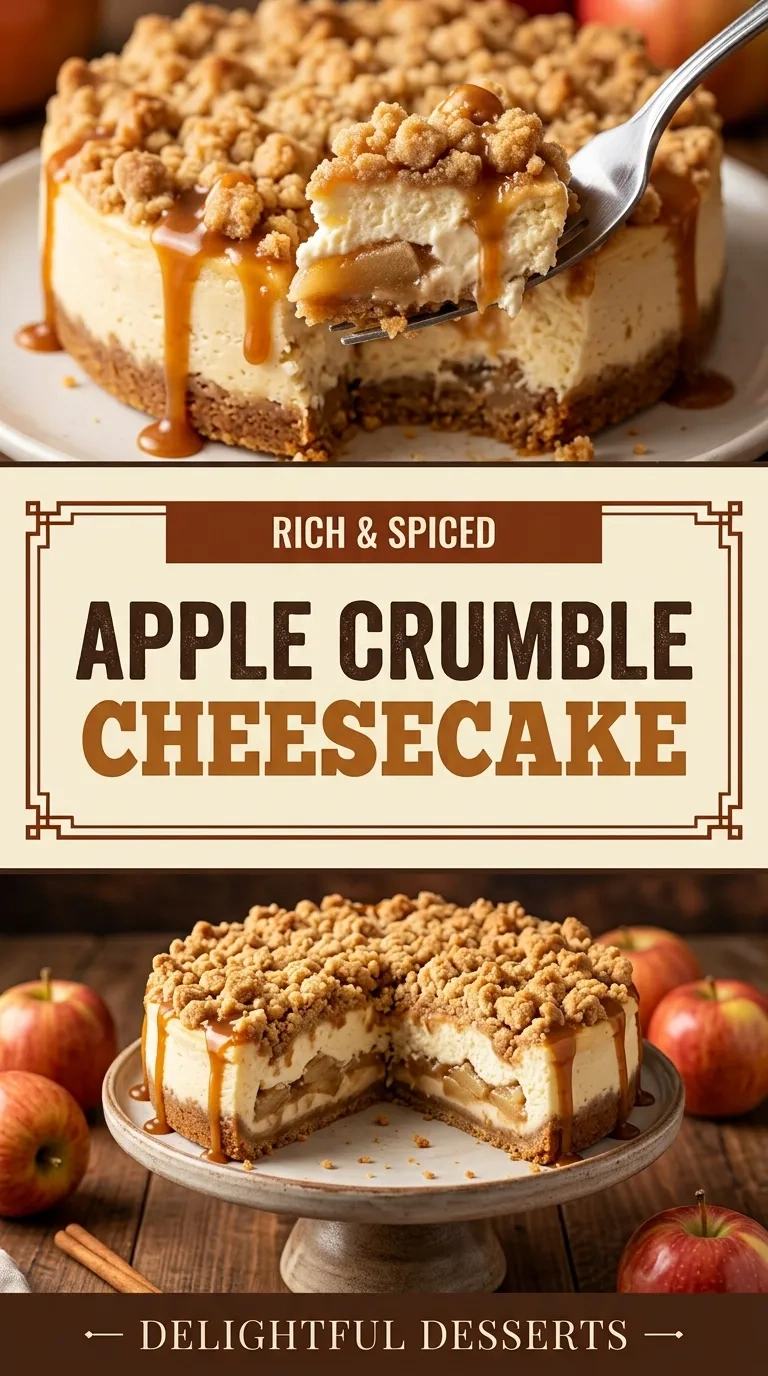 Apple Crumble Cheesecake: A Delightful Dessert Experience | Easy Fall Dessert Recipe recipe