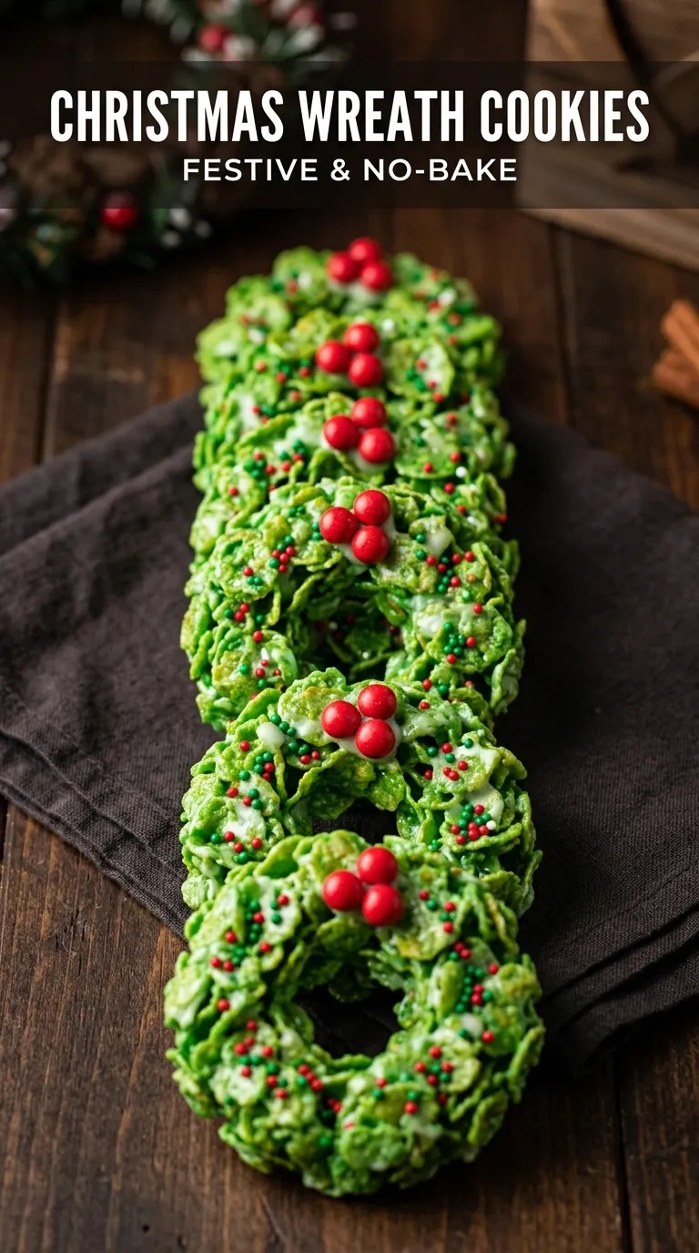 Irresistible Yummy Christmas Wreath Cookies Recipe | Festive Holiday Cookie Ideas recipe