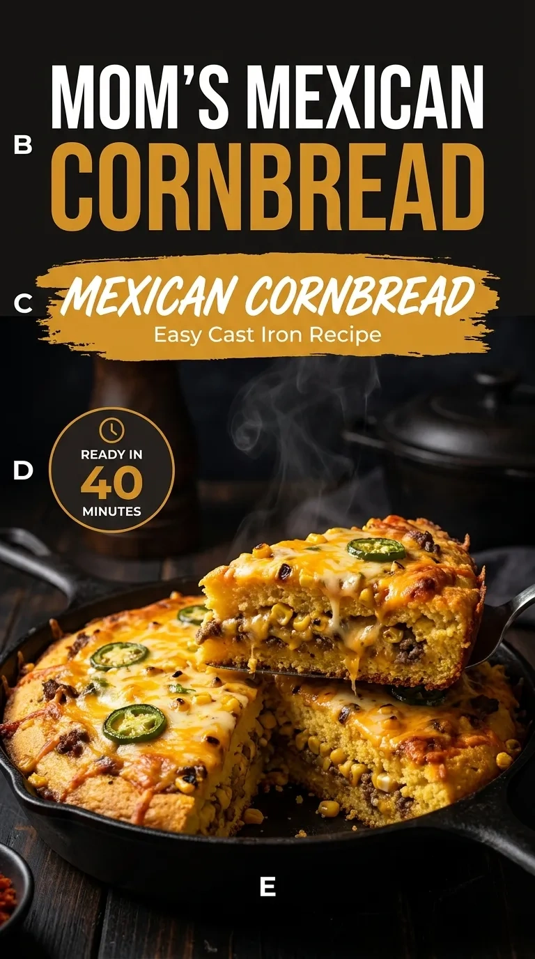 Mom’s Mexican Cornbread | Easy Jalapeno Cheddar Cornbread Recipe recipe