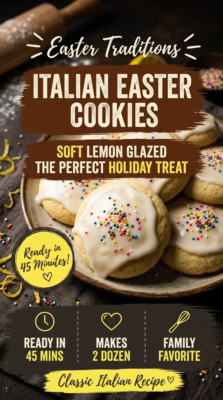 Traditional Italian Easter Cookies with Almond Glaze | Authentic Italian Holiday Treats recipe