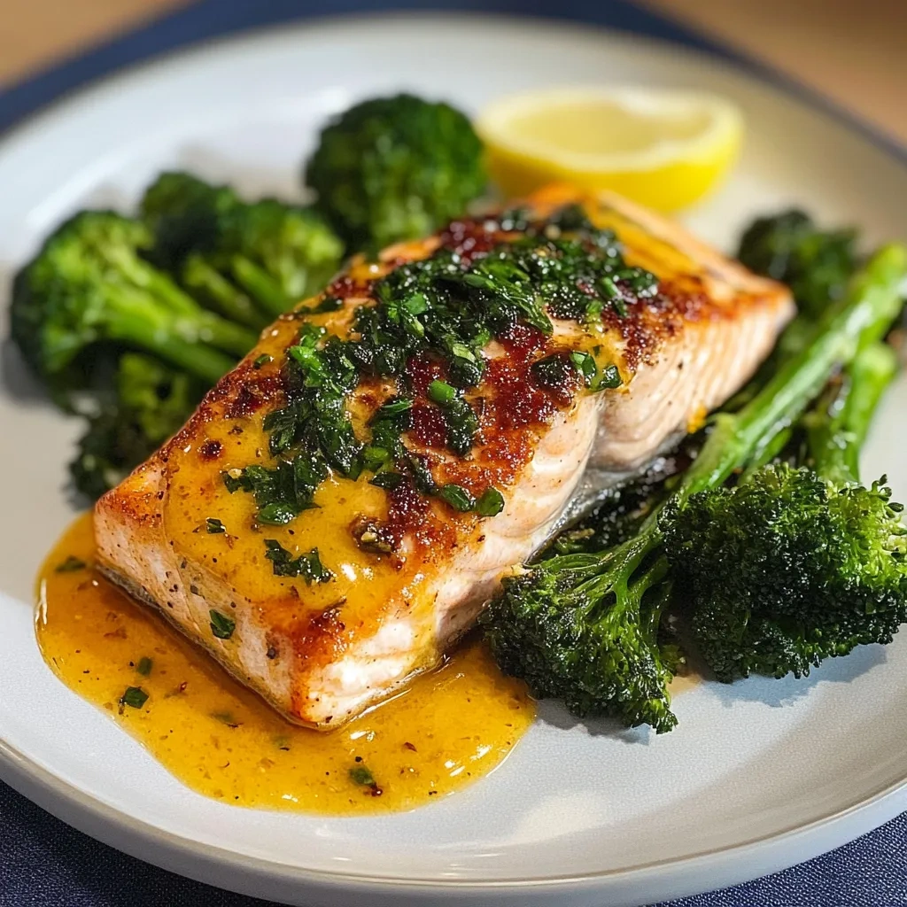 Crispy Buttery Baked Salmon with Broccolini Recipe Magic recipe