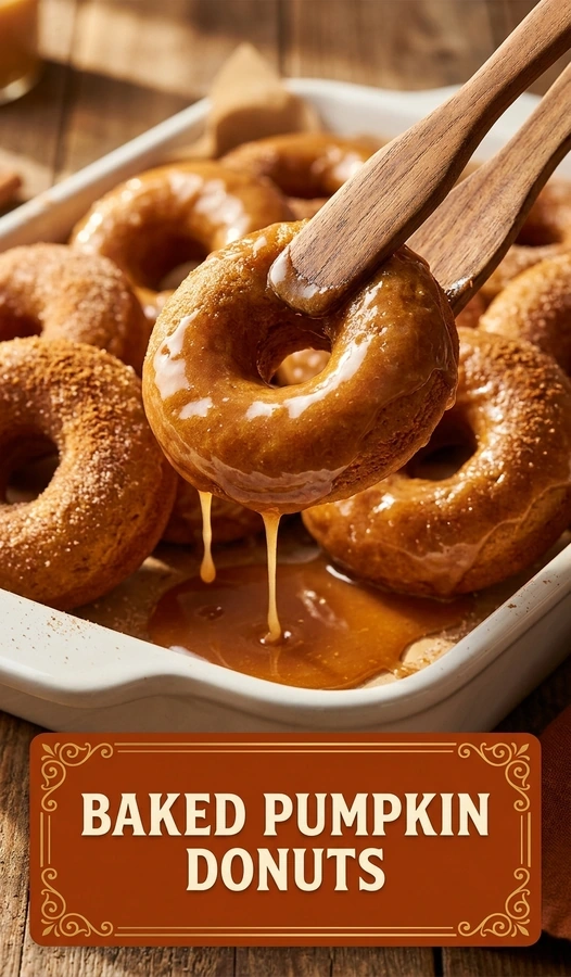 Baked Pumpkin Donuts With Maple Glaze: Pure Fall Delight | Easy Pumpkin Recipes recipe