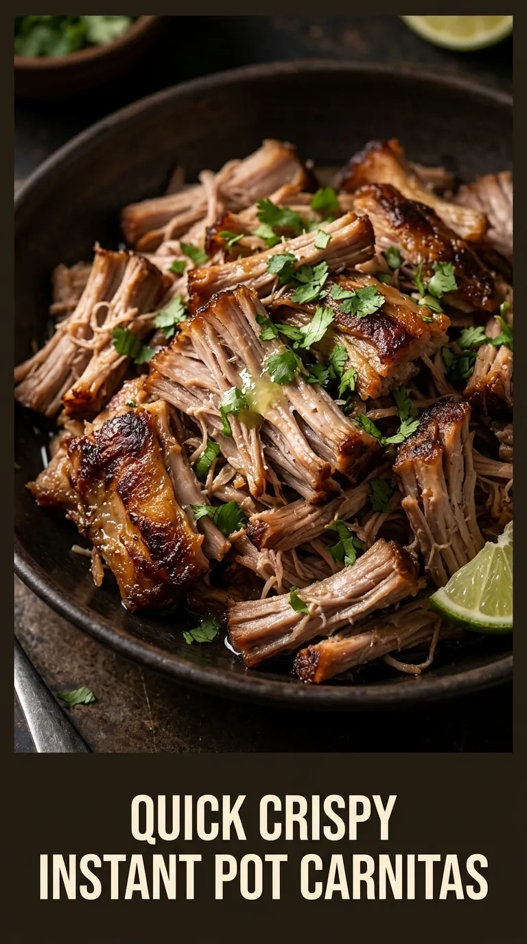 Quick Crispy Instant Pot Carnitas | Easy Mexican Pork Roast Recipe recipe