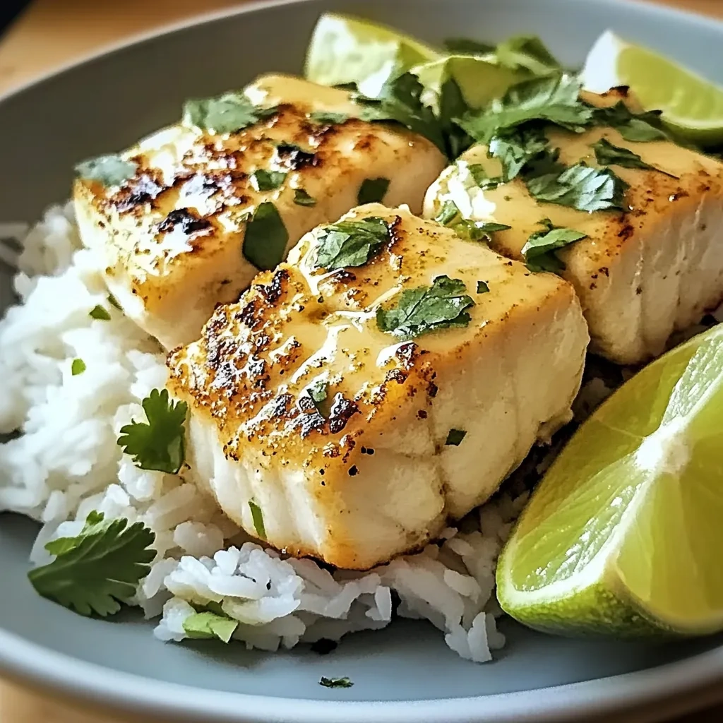 Irresistible Coconut Lime Fish with Rice Recipe recipe