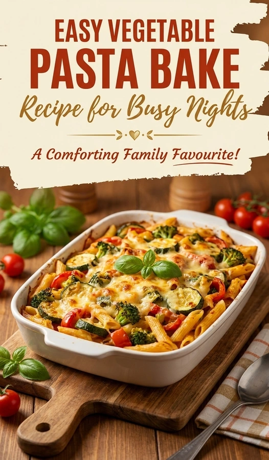 Easy Vegetable Pasta Bake Recipe for Busy Nights | Healthy Family Dinner Ideas recipe