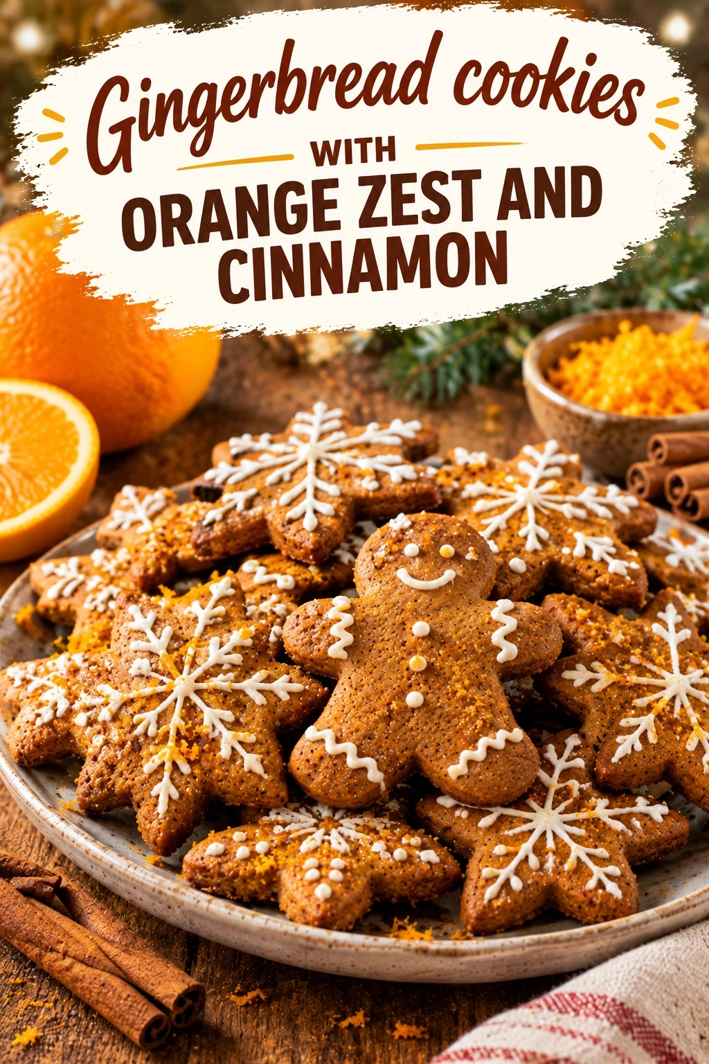 Gingerbread Cookies with Orange Zest and Cinnamon | Easy Holiday Cookie Recipe recipe