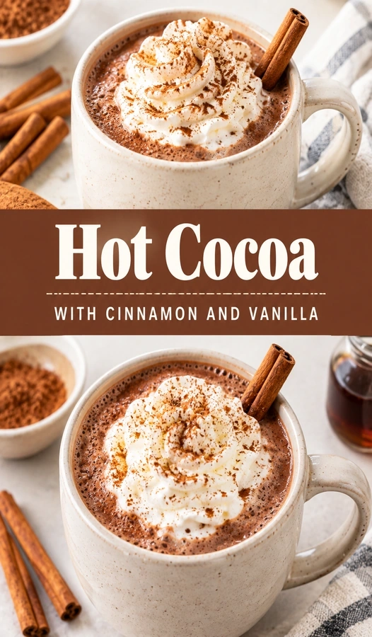 Hot Cocoa with Cinnamon and Vanilla | Cozy Homemade Hot Chocolate Recipe recipe